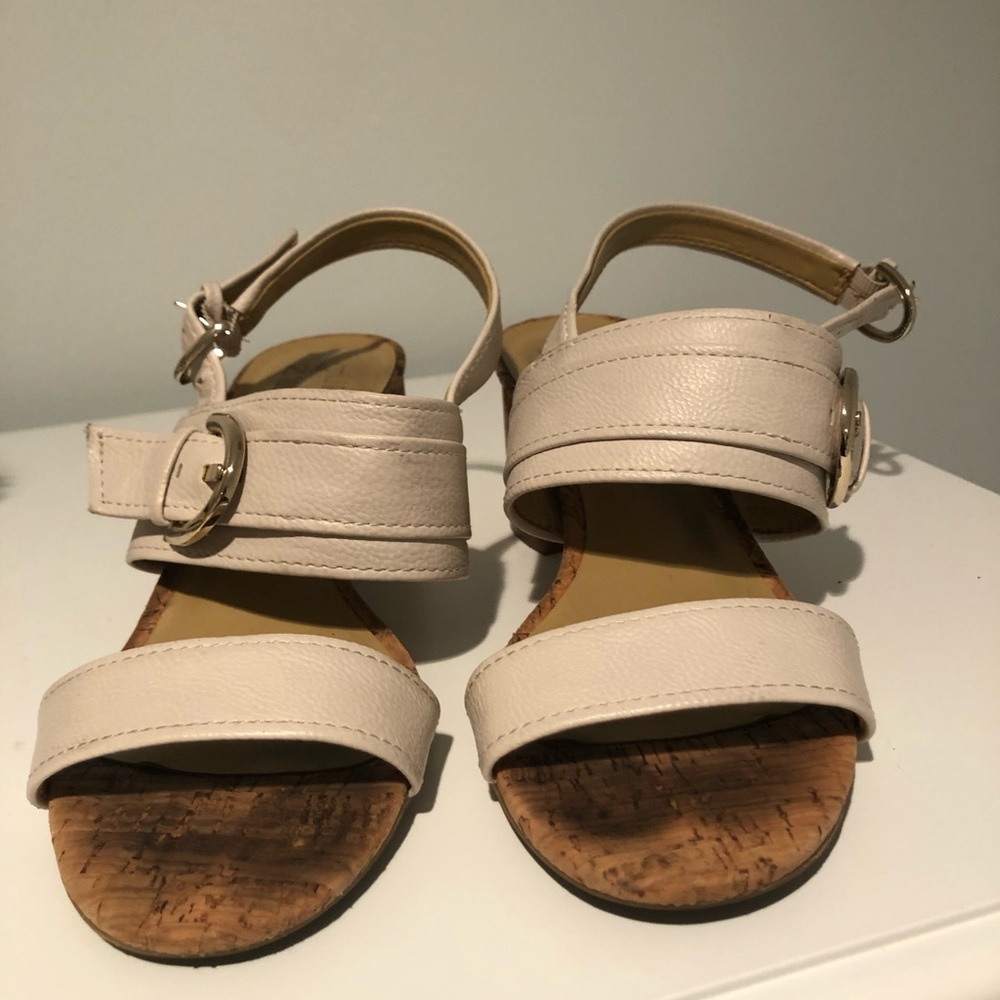 White strap sandals
